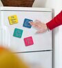4 Pcs Lets Wooden Fridge Magnets