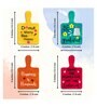 4 Pcs Be Wooden Fridge Magnets