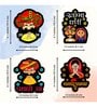 4 Pcs Rajasthani Wooden Fridge Magnets