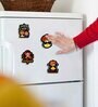 4 Pcs Rajasthani Wooden Fridge Magnets