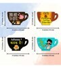 4 Pcs Achaaaa Wooden Fridge Magnets