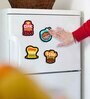4 Pcs Cook Love Wooden Fridge Magnets