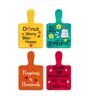 4 Pcs Be Wooden Fridge Magnets
