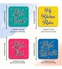 4 Pcs Lets Wooden Fridge Magnets