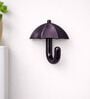 4 Pcs Purple Metal Umbrella Wall Hook