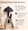 4 Pcs Purple Metal Umbrella Wall Hook