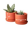 4 Pcs Red Terracotta 4 Inchs Planters
