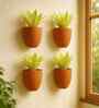 4 Pcs Red Terracotta 8.5 Inchs Planters