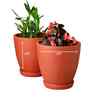 4 Pcs Red Terracotta 8.5 Inchs Planters
