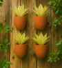 4 Pcs Red Terracotta 8.5 Inchs Planters