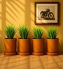 4 Pcs Red Terracotta 8 Inchs Planters