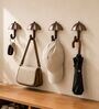 4 Pcs Rose Gold Metal Umbrella Wall Hook