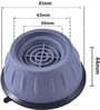 4 Pcs Rubber Washing Machine Stabilizer Pads for Refrigerator, Washing Machine, Air Cooler & Water Cooler (Black/Grey)