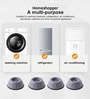 4 Pcs Rubber Washing Machine Stabilizer Pads for Refrigerator, Washing Machine, Air Cooler & Water Cooler (Black/Grey)