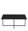Liam 4 Seater Coffee Table Set In Black Finish