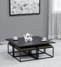 Liam 4 Seater Coffee Table Set In Black Finish