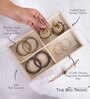 Cream 4 Section Jewellery Tray