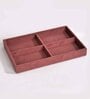 Pink 4 Section Jewellery Tray