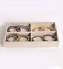 Cream 4 Section Jewellery Tray