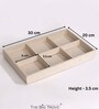 Grey 4 Section Jewellery Tray