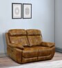 4 Square 2 Seater Recliner in Brown Colour