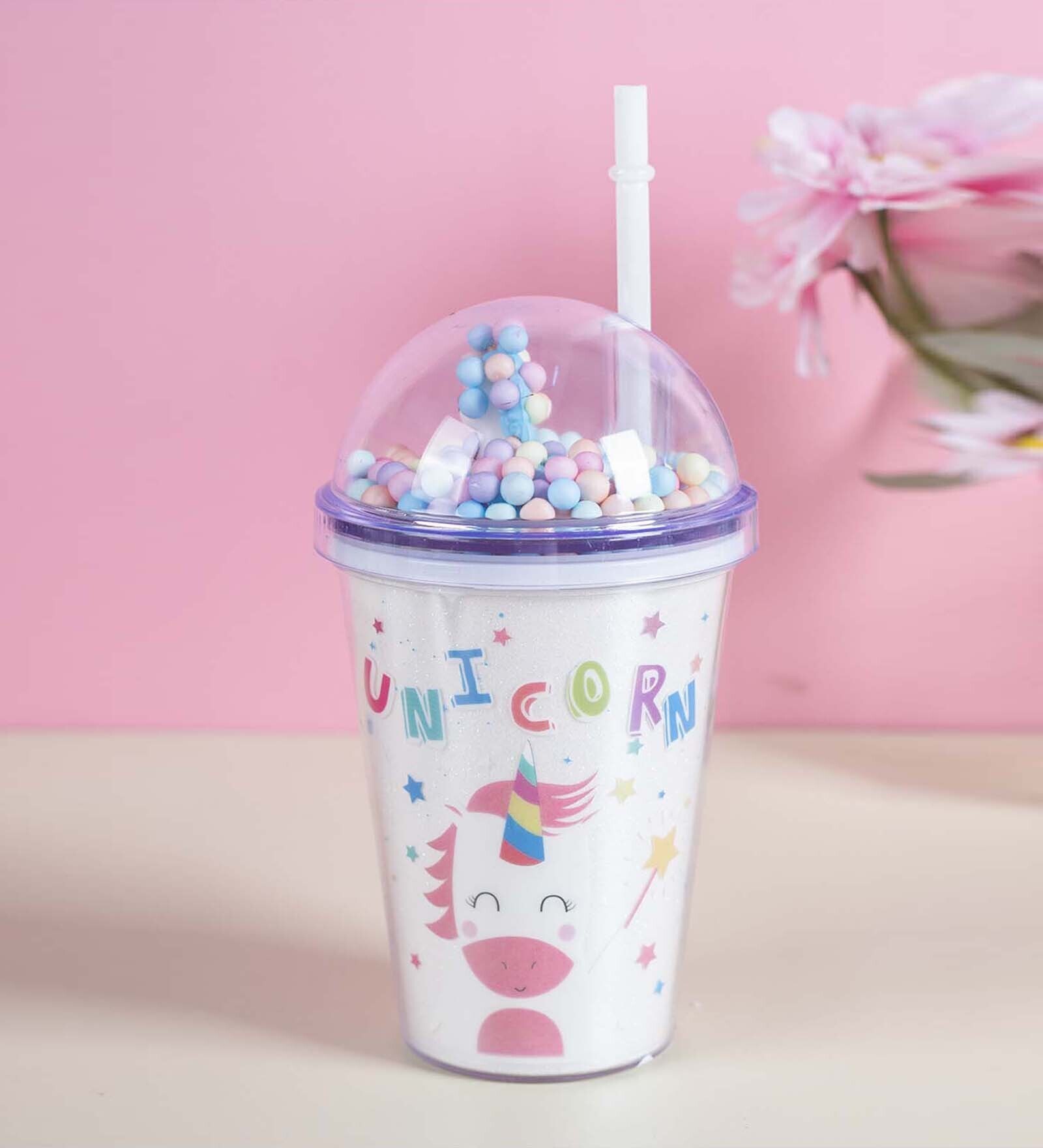 Unicorned 400ml White Sipper