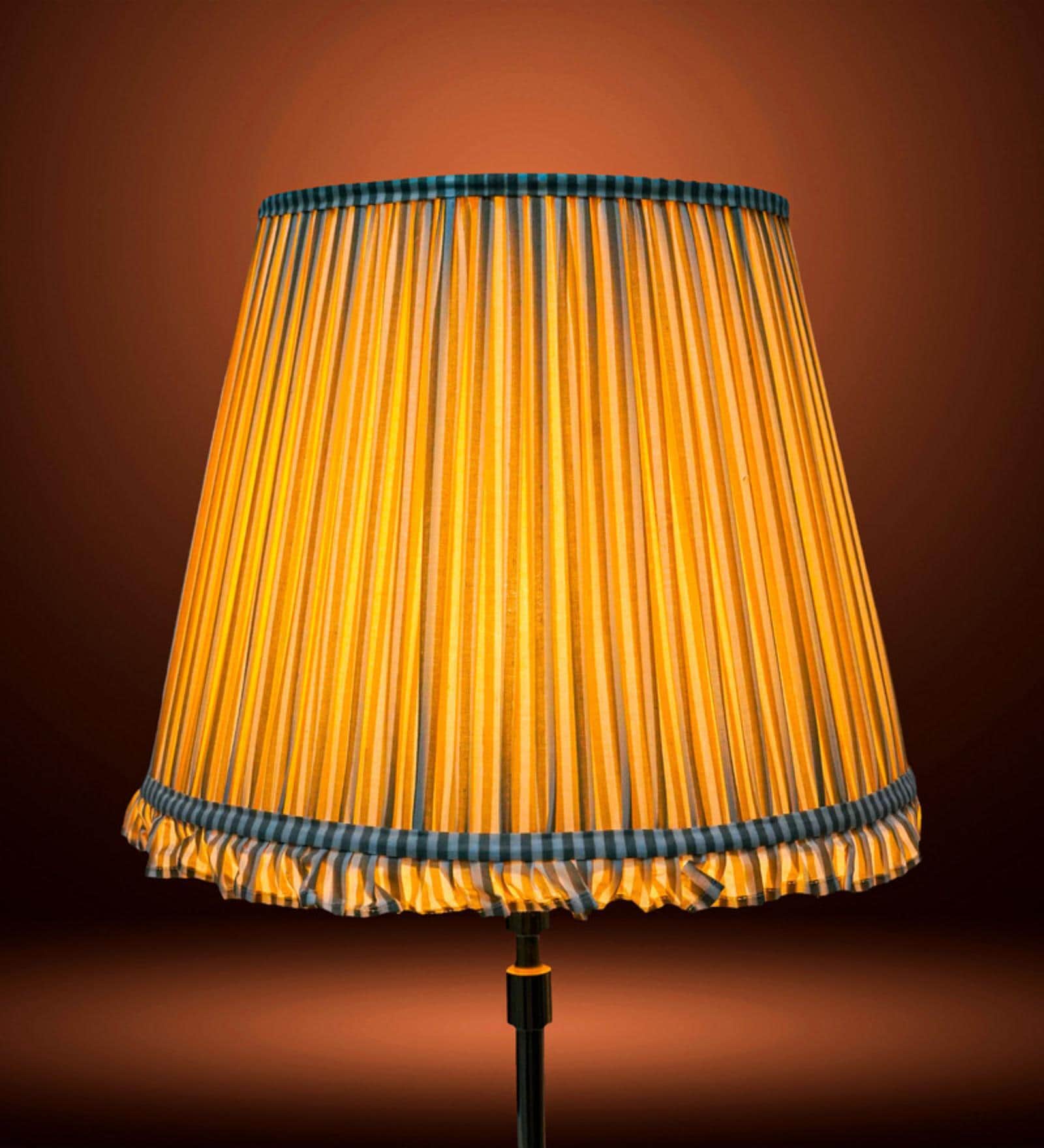 Beige 40cm straight empire premium softback lamp shade in cotton