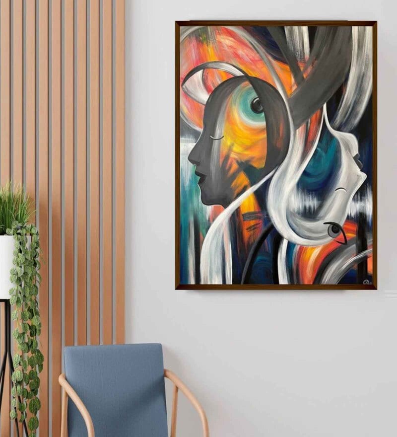 Buy 40X30 Inches Framed Canvas Painting By The Art House Online