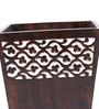 Handcrafted Wooden Kylie Brown Dustbin