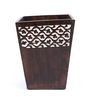 Handcrafted Wooden Kylie Brown Dustbin