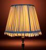 Blue 40cm straight empire premium softback lamp shade in cotton