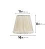Beige 40cm straight empire premium softback lamp shade in cotton