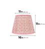 Pink 40cm straight empire premium softback lamp shade in cotton