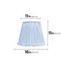 Blue 40cm straight empire premium softback lamp shade in cotton