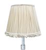 Beige 40cm straight empire premium softback lamp shade in cotton