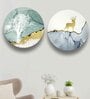 Multicolour Framed Canvas (Set of 2) Wall Plate