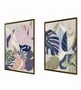 Islamic Fine Multicolour Canvas Framed Art Print Set of 2