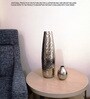 42cm High Hammered Nickel Plated Decorative Flower Vase