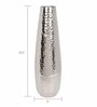 42cm High Hammered Nickel Plated Decorative Flower Vase