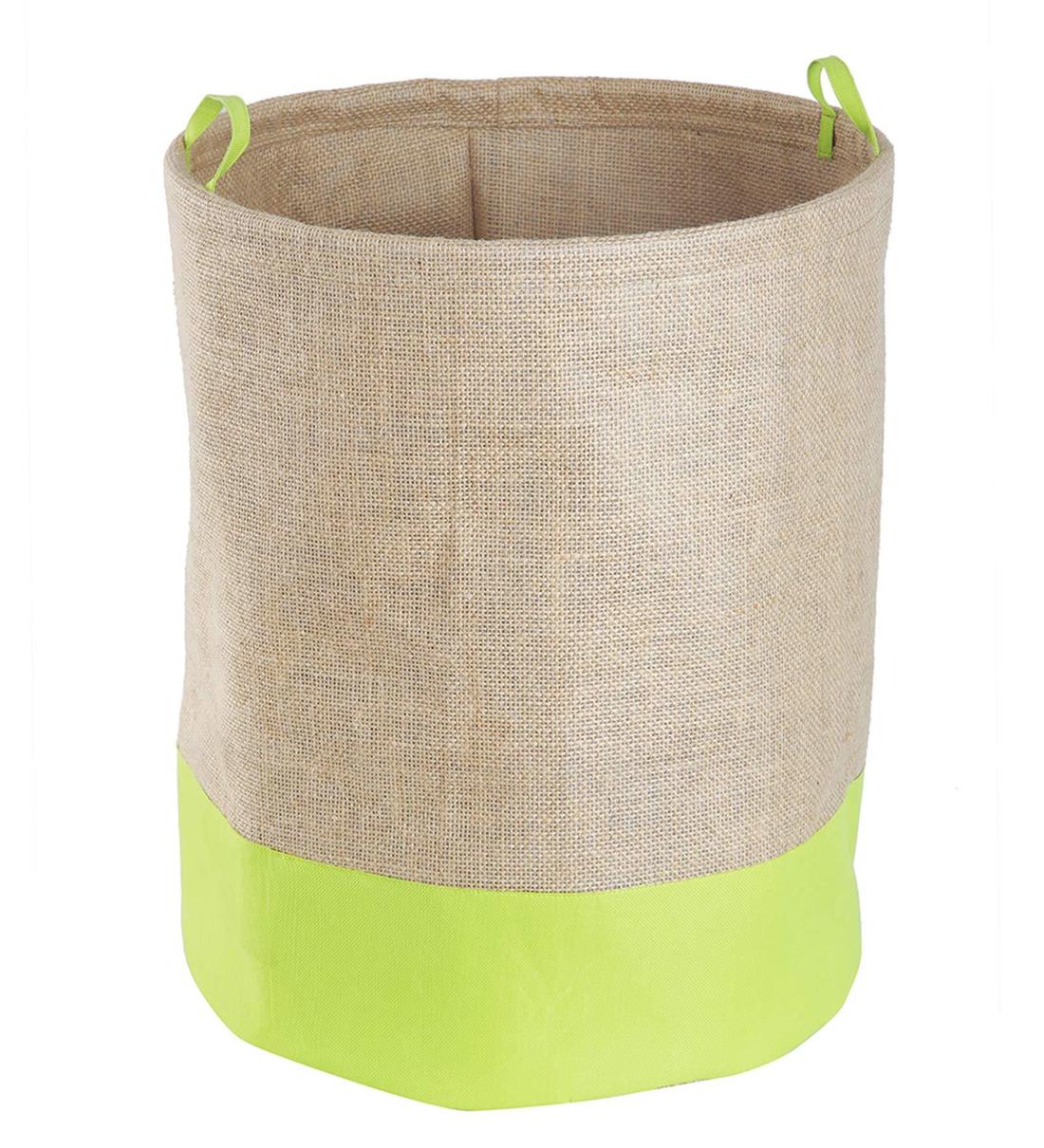Buy 45 Ltr Jute Laundry Basket In Beige By My Gift Booth Online