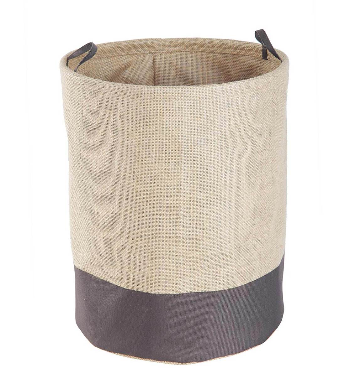 Buy 45 Ltr Jute Laundry Basket In Brown By My Gift Booth Online