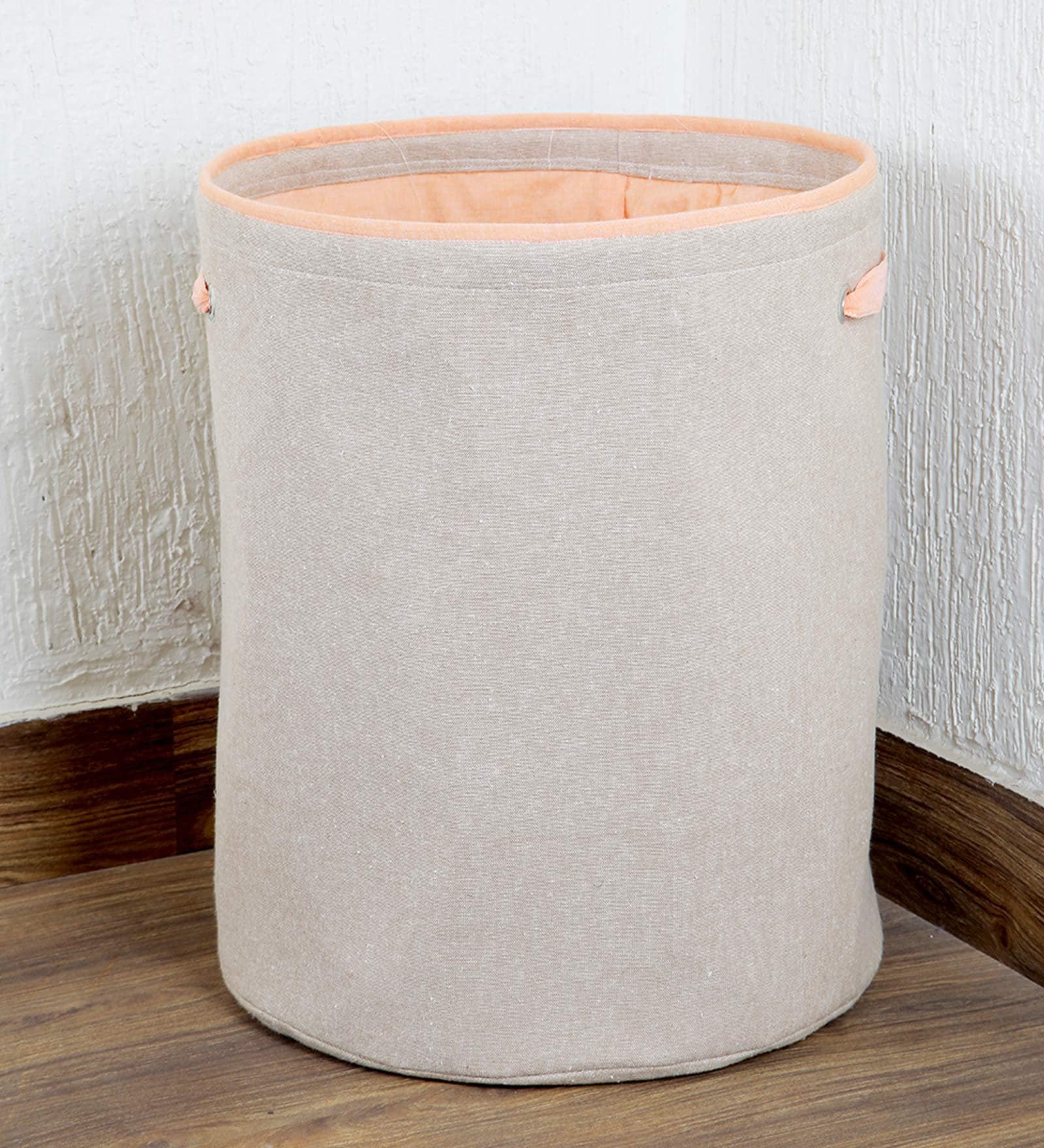 Buy Orange Fabric Foldable 45 Liter Laundry Basket at 76 OFF by My