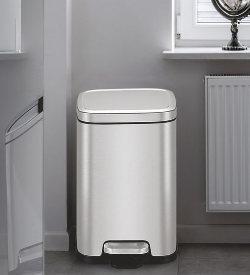 45 Litre Metallic Stainless Steel Dustbin