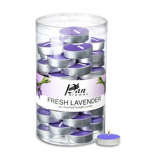 45-Pack Scented Tealight Candle - Fresh Lavender