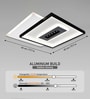 45 cm Square LED Ceiling Chandelier with 3 Light Modes