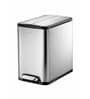 45 Litre Black Stainless Steel Dustbin