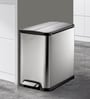 45 Litre Black Stainless Steel Dustbin