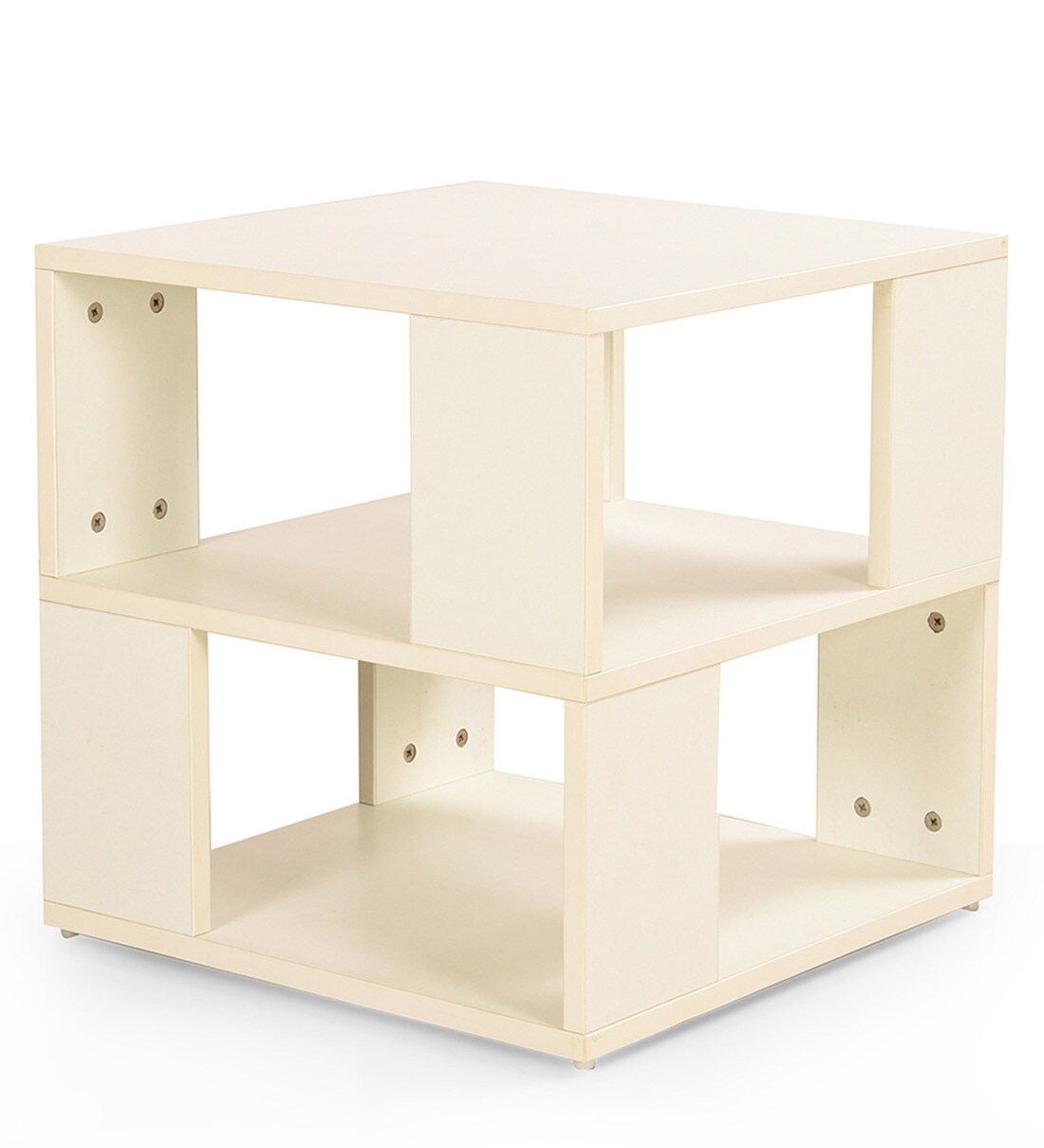 Buy Cia End table in Frosty White Colour by Comfold Online Modern End