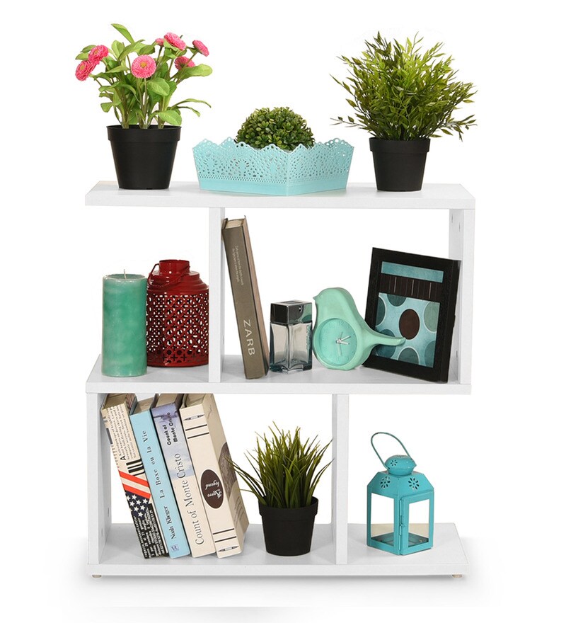 Buy Spiro End Table in Frosty White Colour by Comfold Online Modern