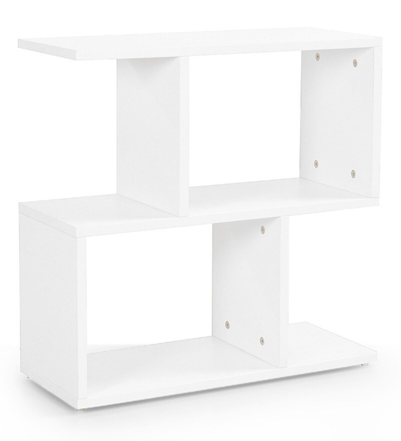 Buy Spiro End Table in Frosty White Colour by Comfold Online Modern